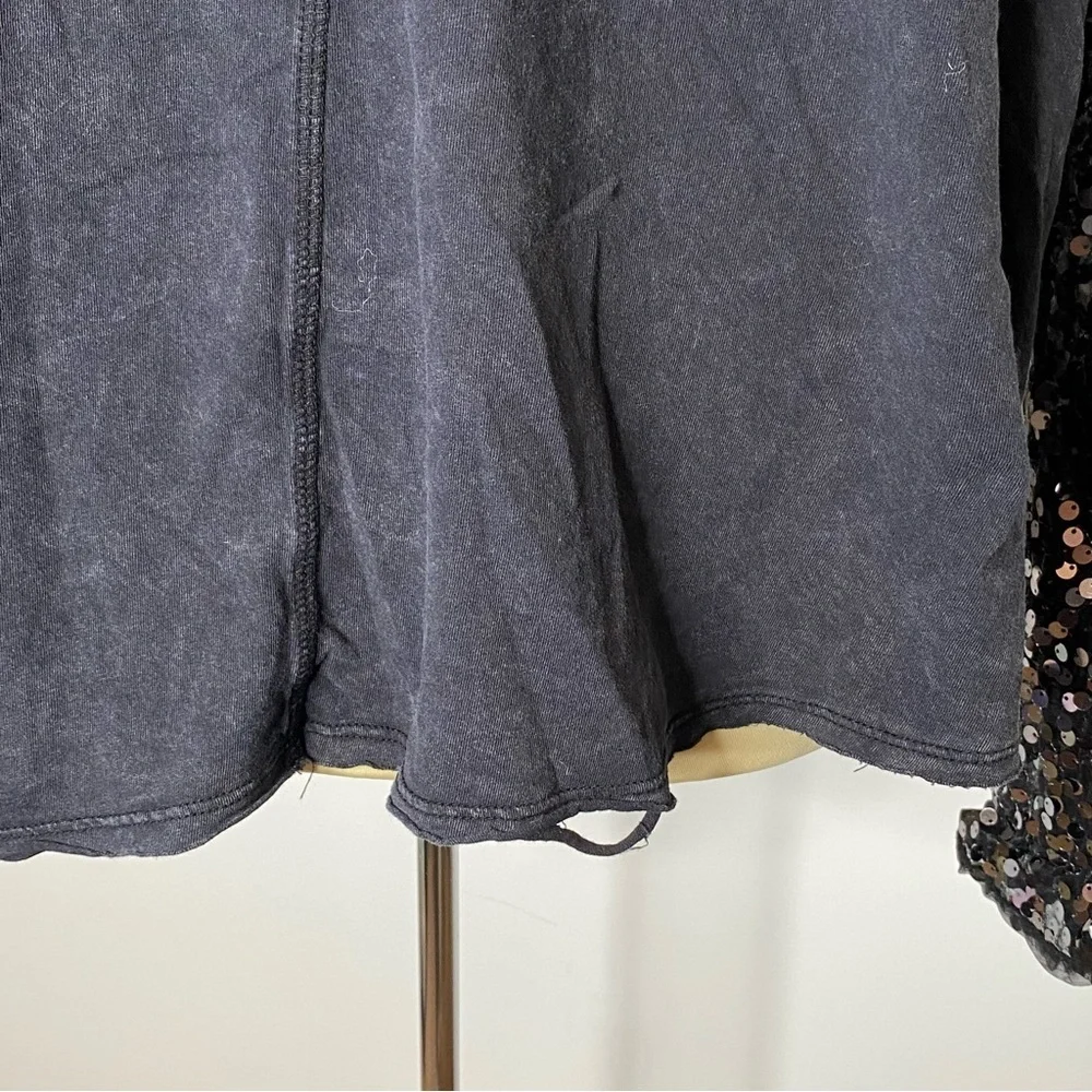 Free People Sequin Sleeve Celine Tee